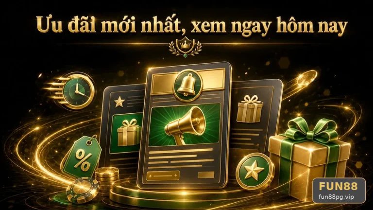 Khuyến Mãi FUN88 Tại fun88pg.vip: Đọc Chi Tiết Giao Diện Tin Mới, Ưu Đãi Và Điều Kiện Khuyến Mãi – Đọc Kỹ Điều Kiện Doanh Thu Trước Khi Nhận Ưu Đãi Theo Tiêu Chí Trải Nghiệm Cao Cấp