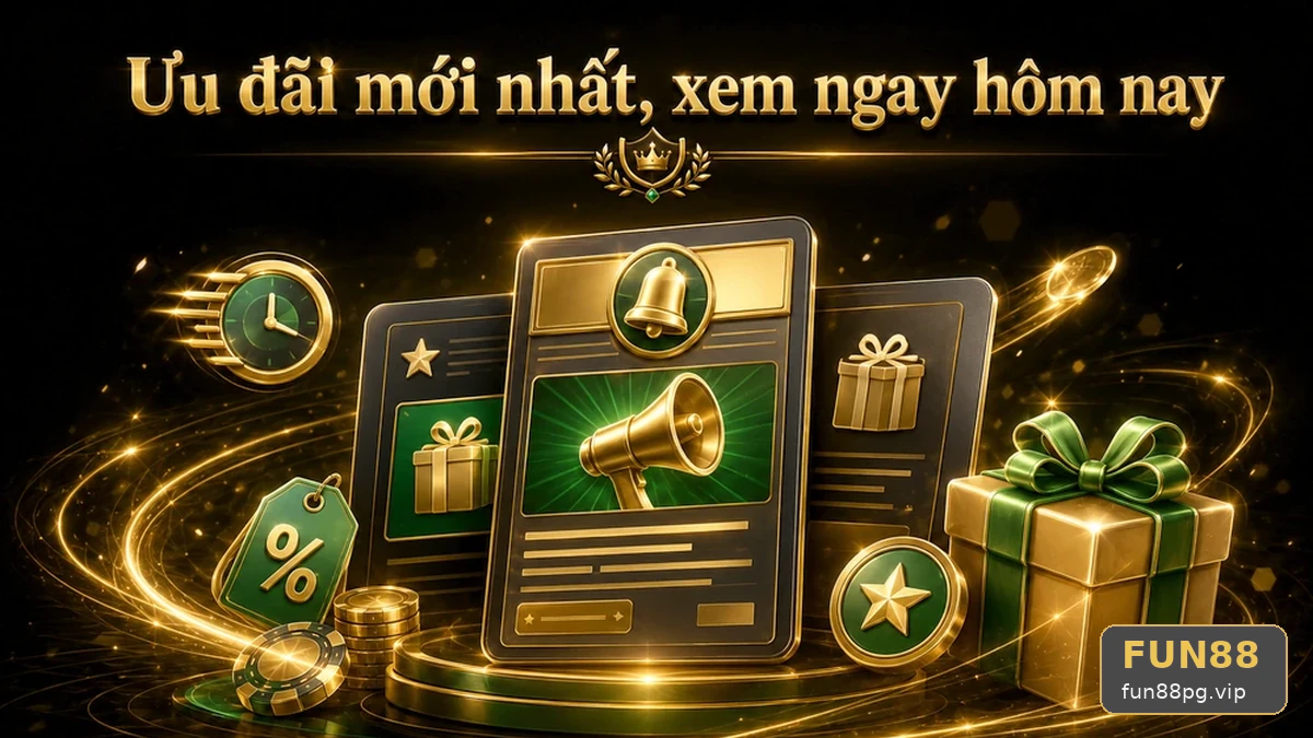 Khuyến Mãi FUN88 Tại fun88pg.vip: Đọc Chi Tiết Giao Diện Tin Mới, Ưu Đãi Và Điều Kiện Khuyến Mãi – Đọc Kỹ Điều Kiện Doanh Thu Trước Khi Nhận Ưu Đãi Theo Tiêu Chí Trải Nghiệm Cao Cấp
