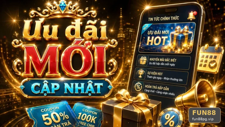 Khuyến Mãi FUN88 Tại fun88pg.vip: Đọc Chi Tiết Giao Diện Tin Mới, Ưu Đãi Và Điều Kiện Nhận Thưởng – Kiểm Tra Thời Hạn, Đối Tượng Áp Dụng Và Giới Hạn Nhận Thưởng Theo Tiêu Chí Trải Nghiệm Cao Cấp