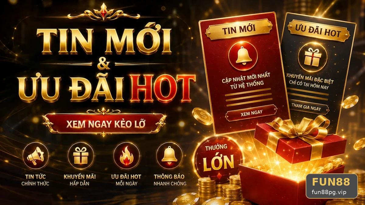 Từ Ảnh Tin Mới Đến Chốt Ưu Đãi: Hành Trình Khuyến Mãi FUN88