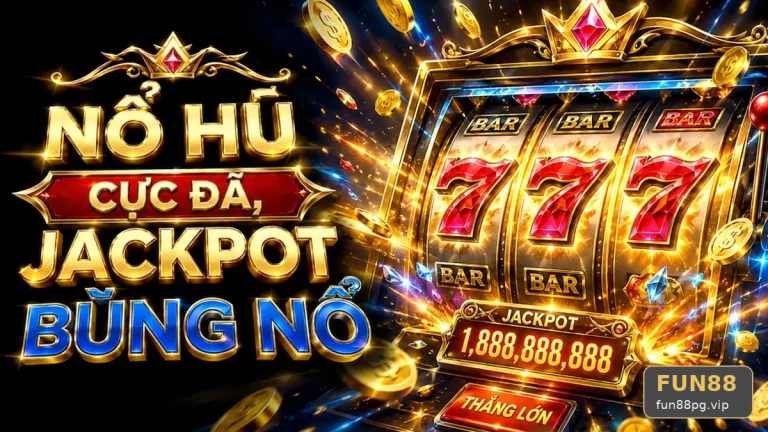 Hiểu Đúng Cảnh Nổ Hũ: Kinh Nghiệm Tách Slot Và Jackpot Tại FUN88