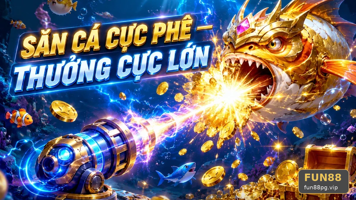 Tưởng đạn to luôn hạ cá lớn: Hiểu lầm khi bắn cá săn thưởng FUN88